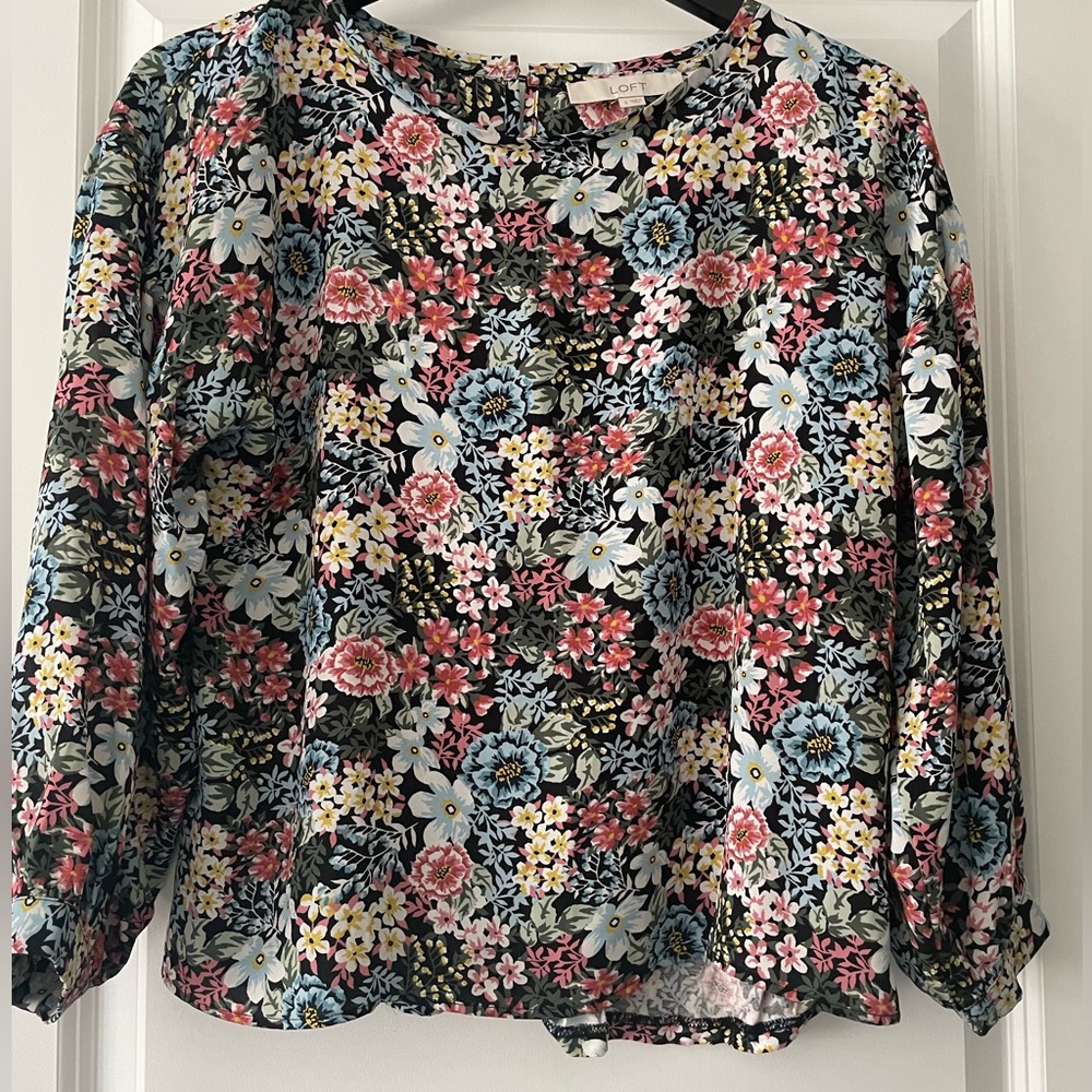LOFT Floral Blouse